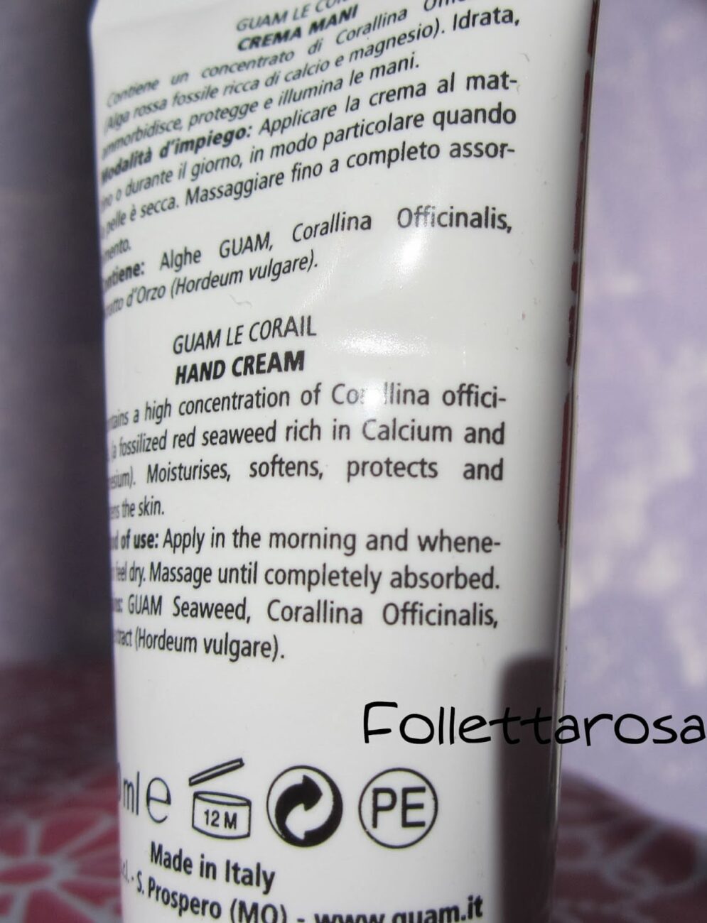 crema alga rossa