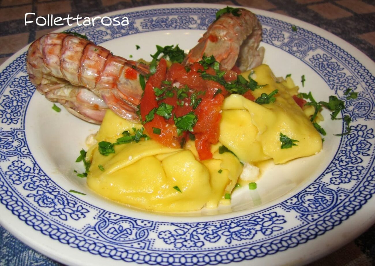 concasse di pomodori e pannocchie di mare