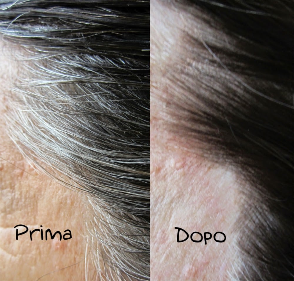 differenza prima e dopo tinta l'oreal