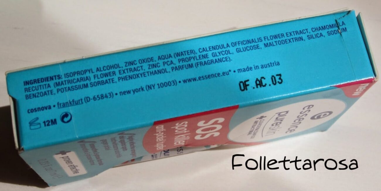 inci anti spot gel essence
