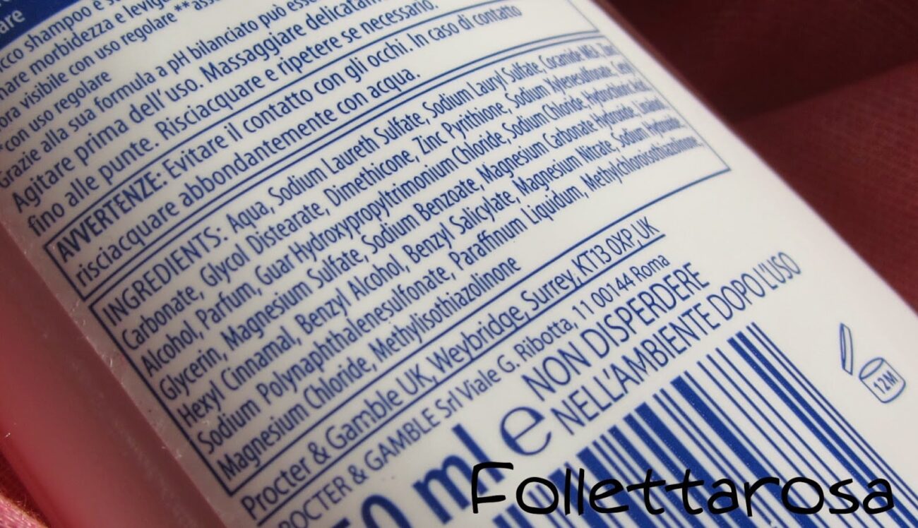 head e shoulders lisci e setosi inci