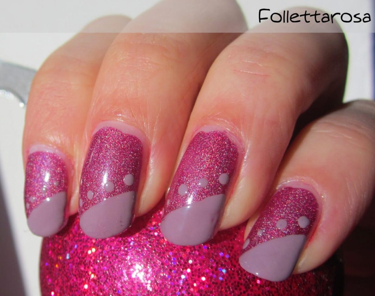 nail art rosa