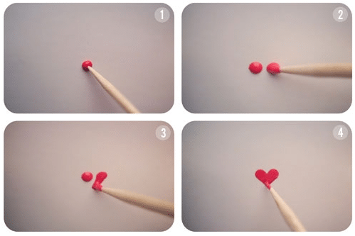 tutorial cuore nail art