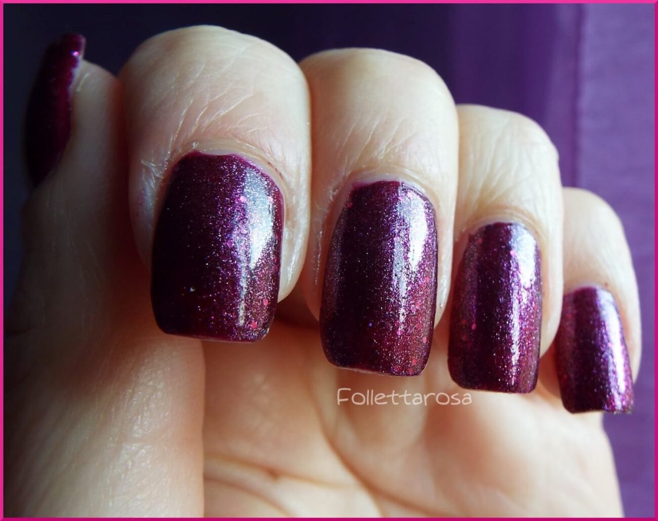 smalto marsala glitterato