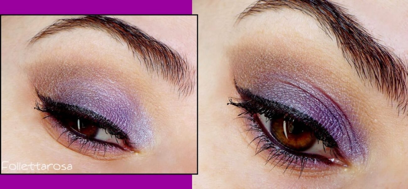 trucco viola primavera