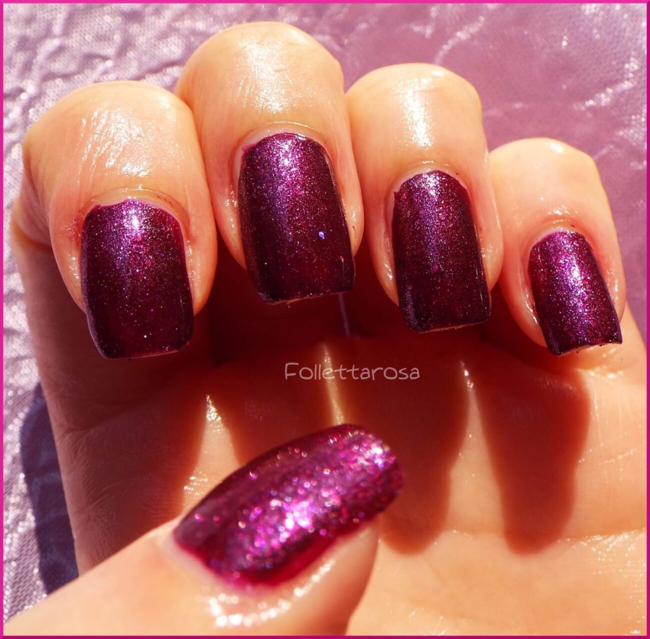 smalto marsala glitter