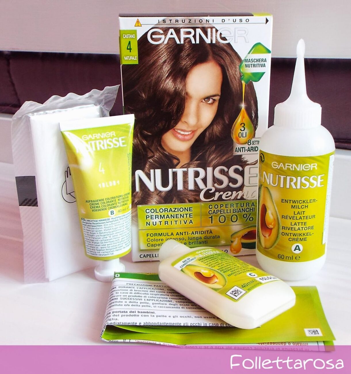 recensione nutrisse crema garnier castano