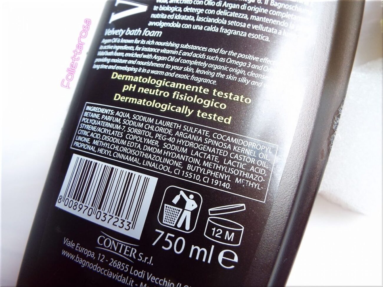 inci vidal argan oil