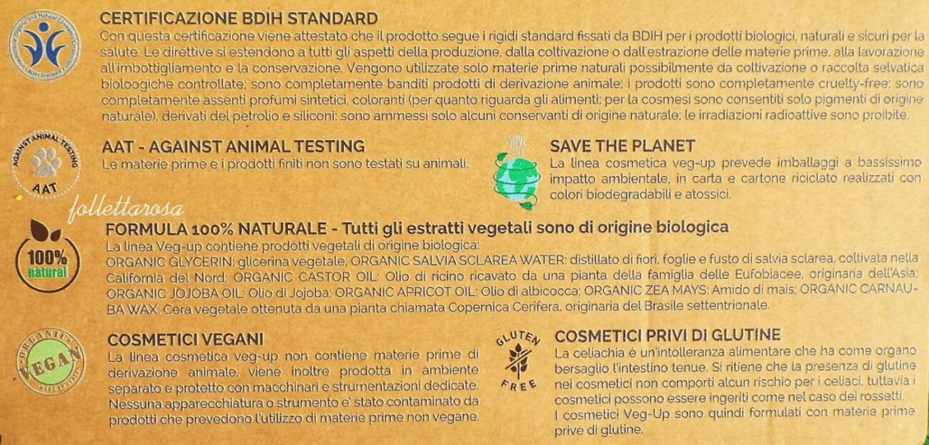 make up ecobio certificato