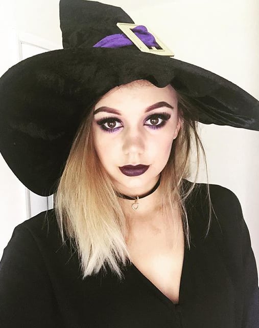 halloween make up strega