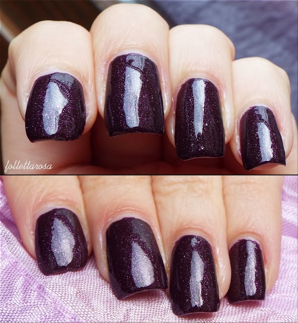 smalto prugna glitter