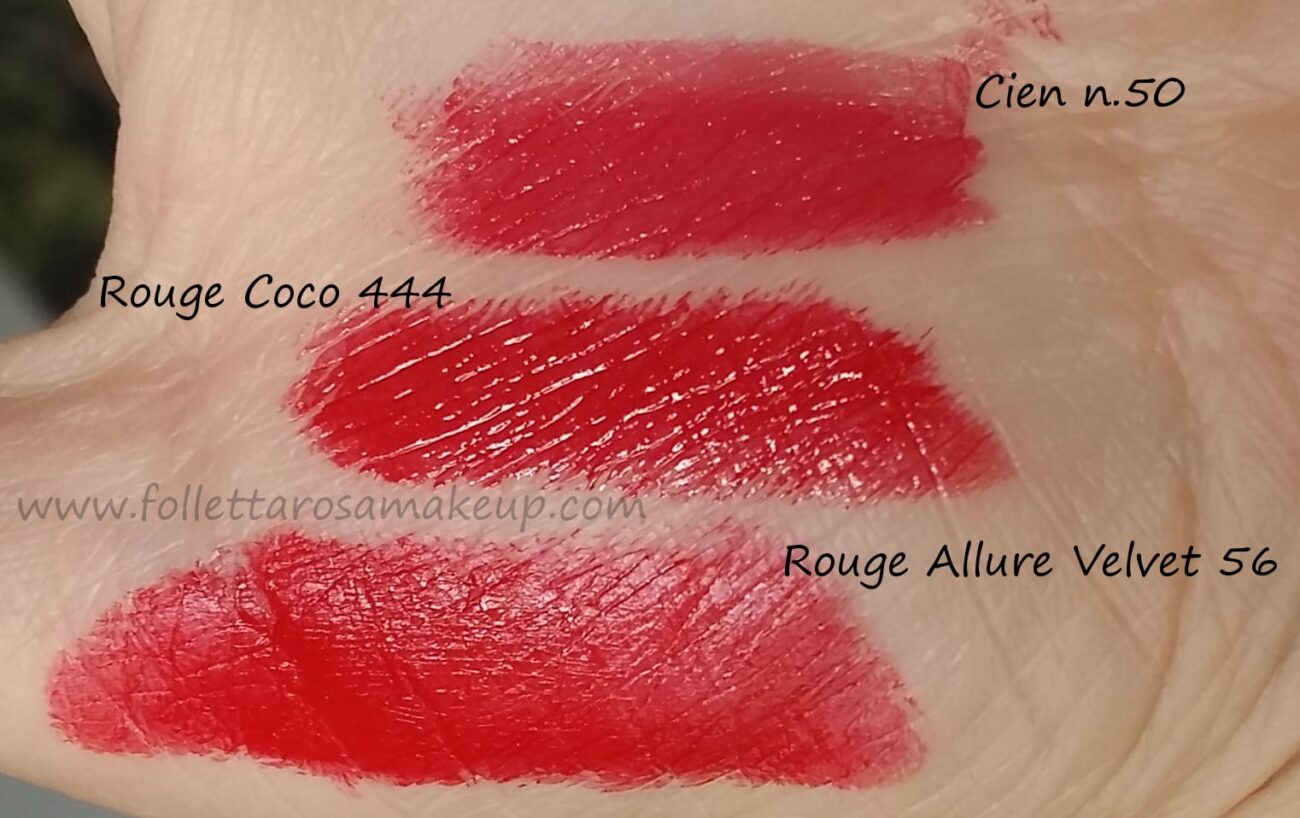 swatch-comparazioni-rossetti-rossi-chanel