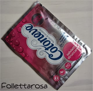salviette struccanti cotoneve imbustate singolarmente
