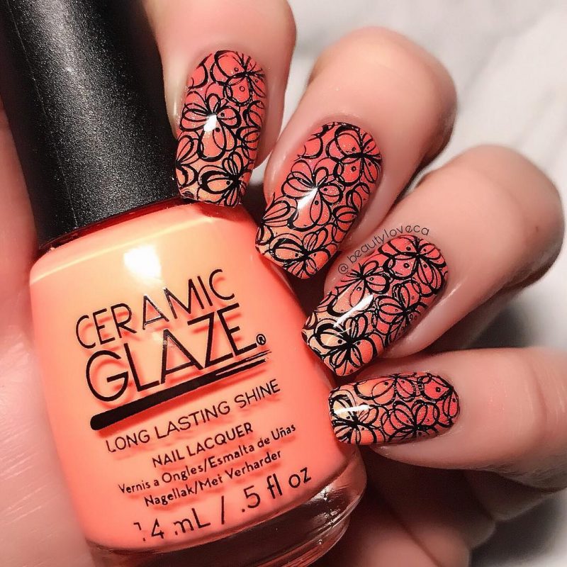 idee-nail-art-stamping-arancione