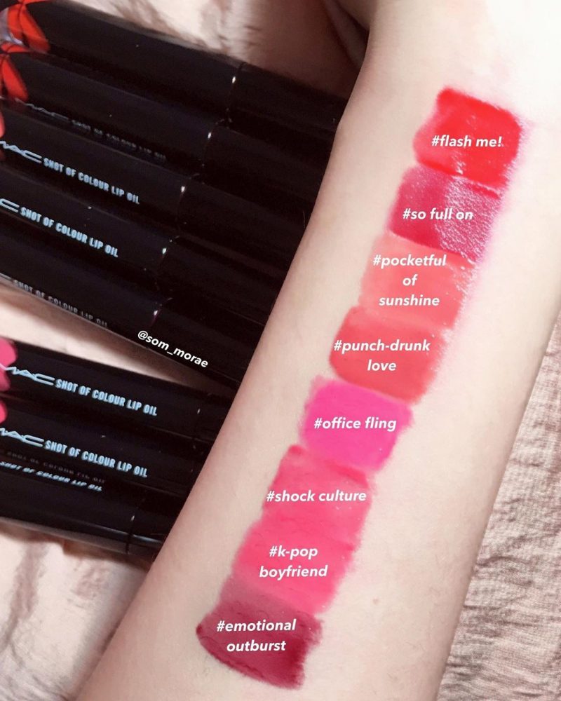 mac-shot-of-colour-lip-oil-swatches
