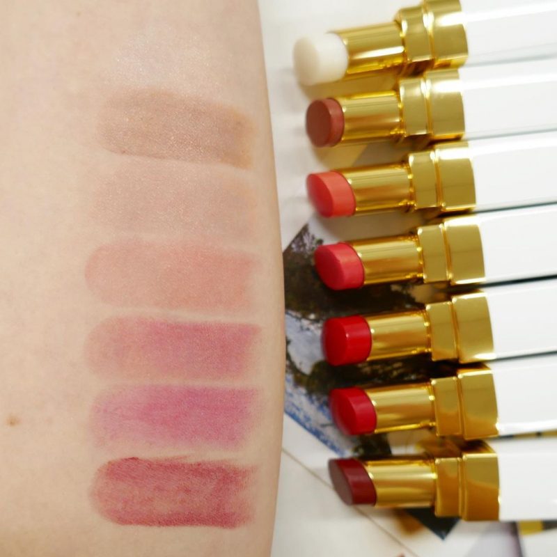 chanel-rouge-coco-baume-swatches