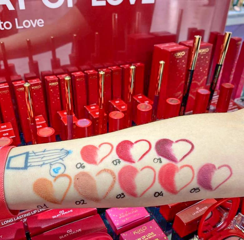 kiko-ray-of-love-lip-pencil-swatches