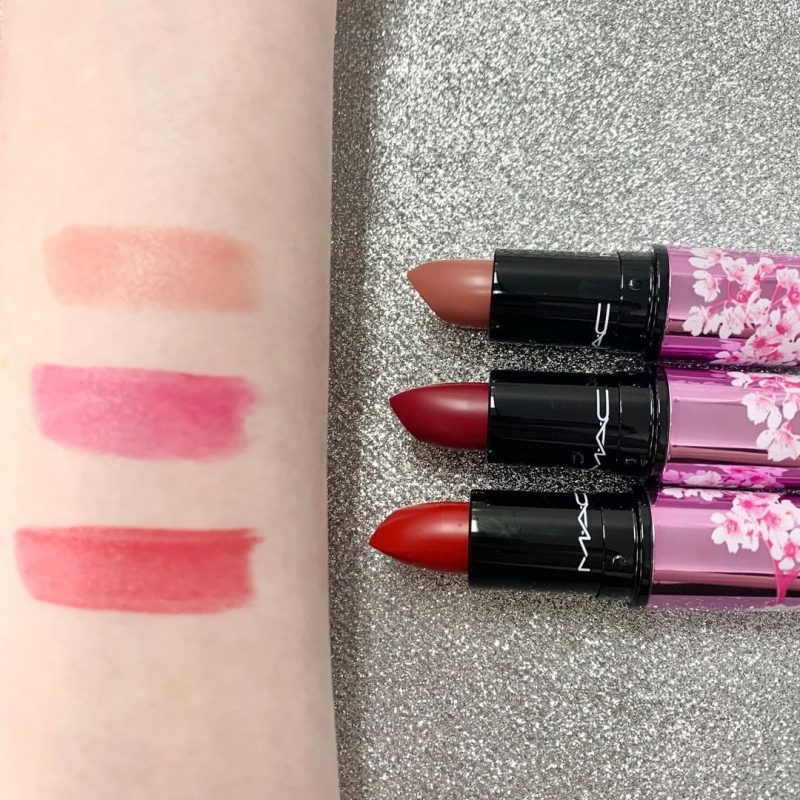 mac-wild-cherry-lipstick-swatches