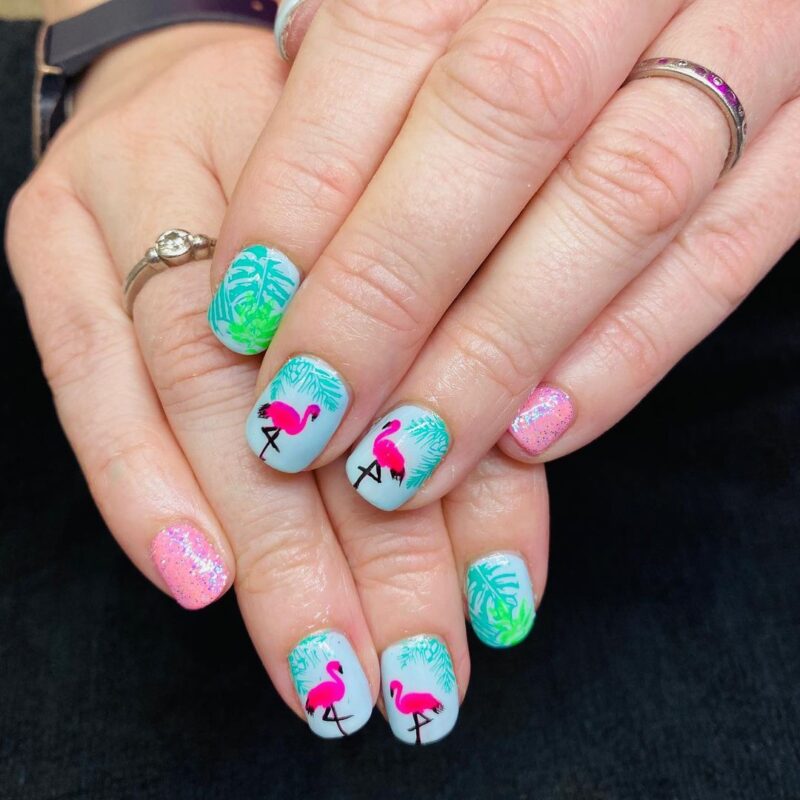 flamingo-nail-art