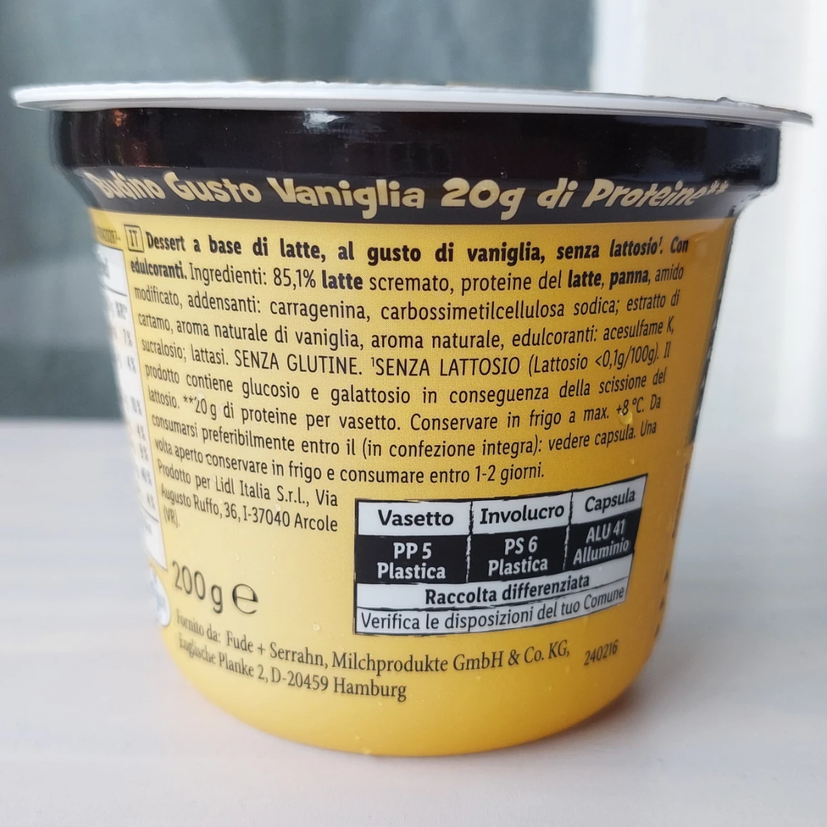 milbona-budino-proteico-vaniglia-opinione