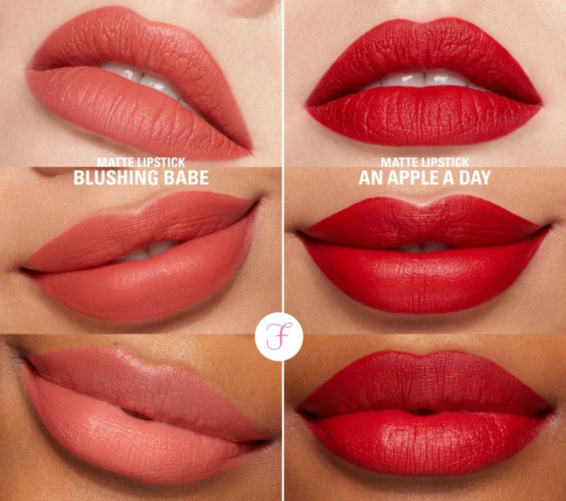 kylie-matte-lipstick-blushing-babe-swatches
