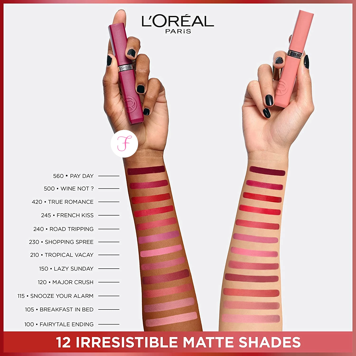 LOreal-Infallible-Matte-Resistance-Liquid-Lipstick-swatches