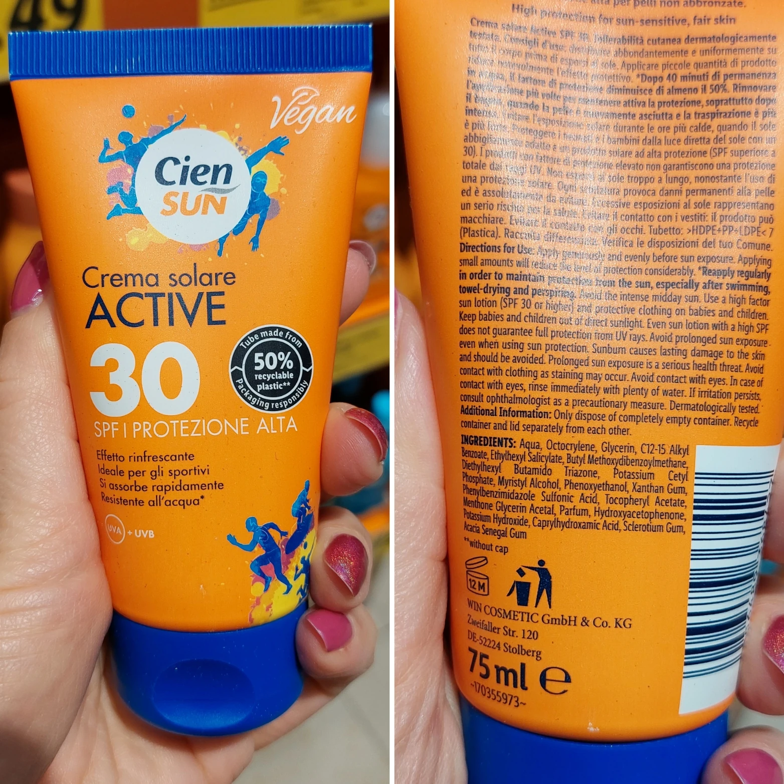 cien-sun-crema-solare-active-spf30-inci